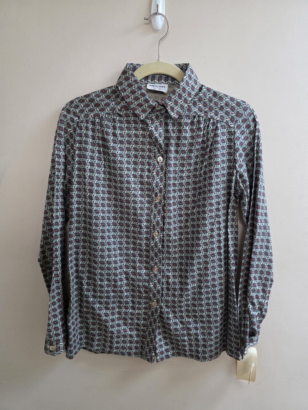 NWT Vintage Turtle Bax Button Long Sleeve Shirt Sz 11/12